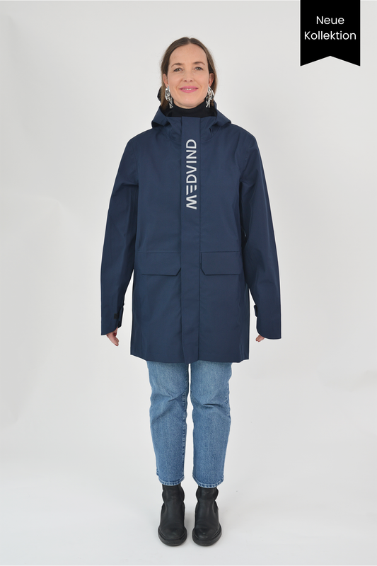 2nd Gen - Allweather Fahrradjacke - Midnight Blue - Damen