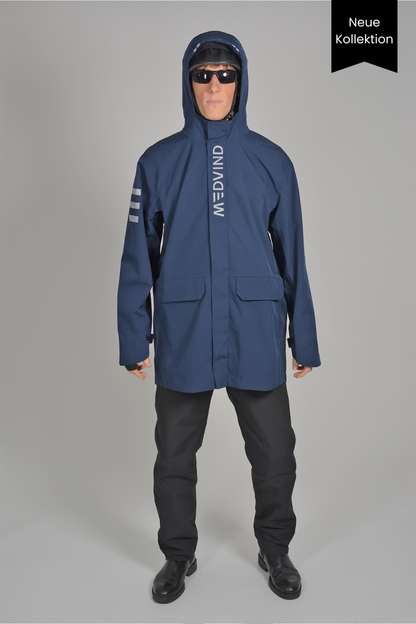 2nd Gen - Allweather Fahrradjacke - Midnight blue - Herren