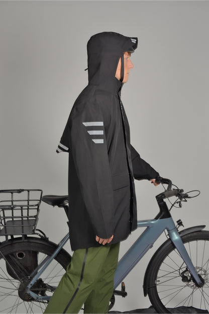 2nd Gen - Allweather Fahrradjacke - Black bird - Herren