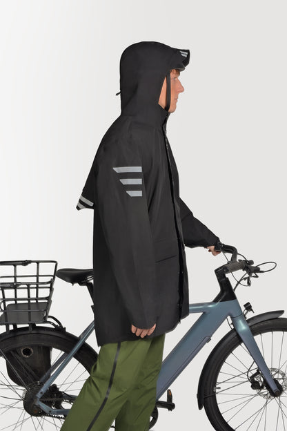 2nd Gen - Allweather Fahrradjacke - Black bird - Herren