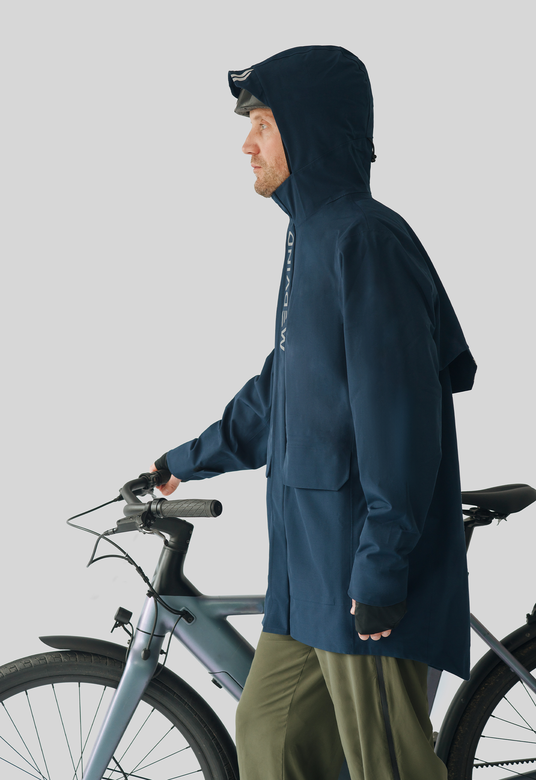 Allweather Fahrradjacke - Midnight blue - Herren