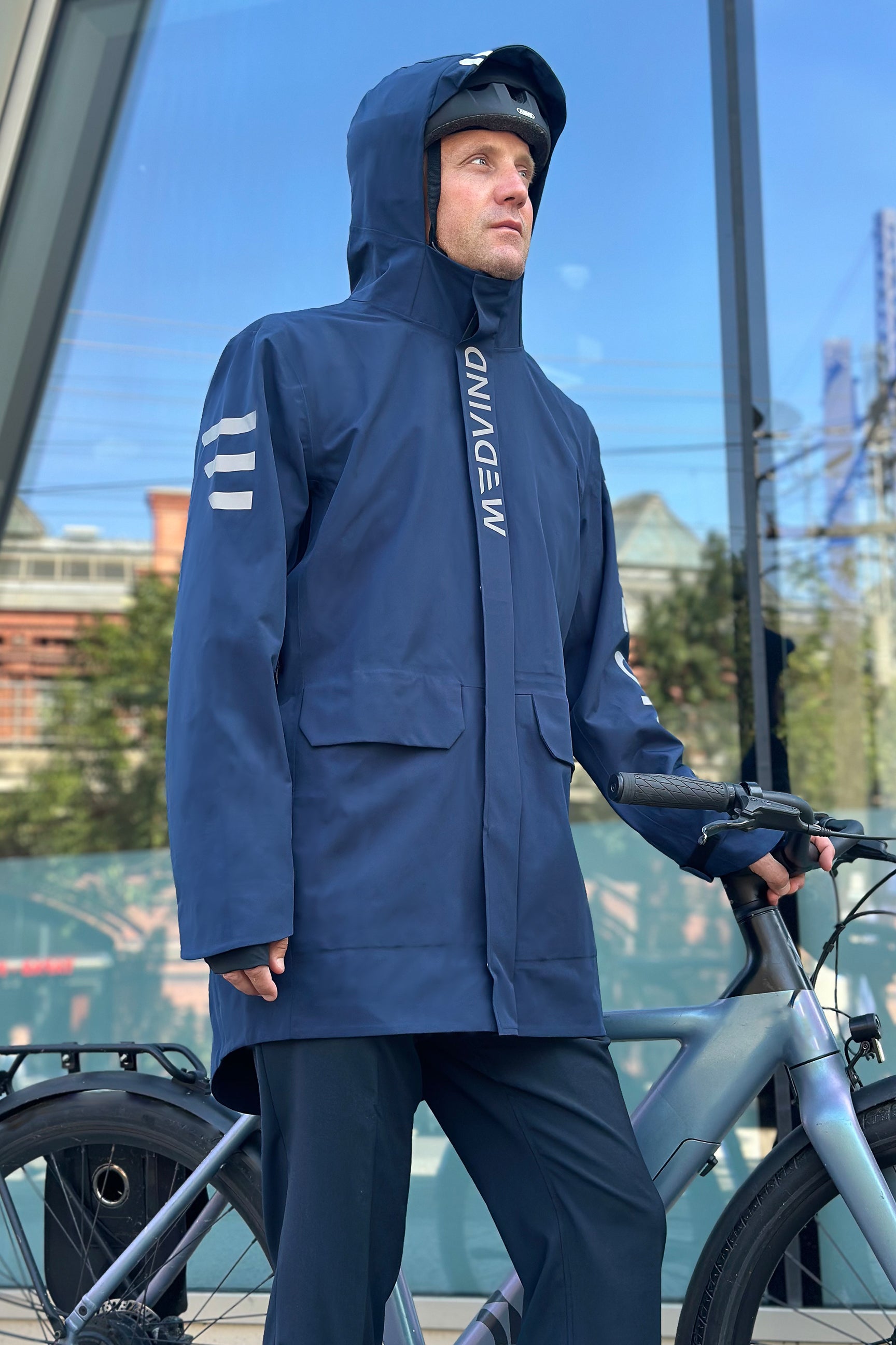 Allweather Fahrradjacke - Midnight blue - Herren