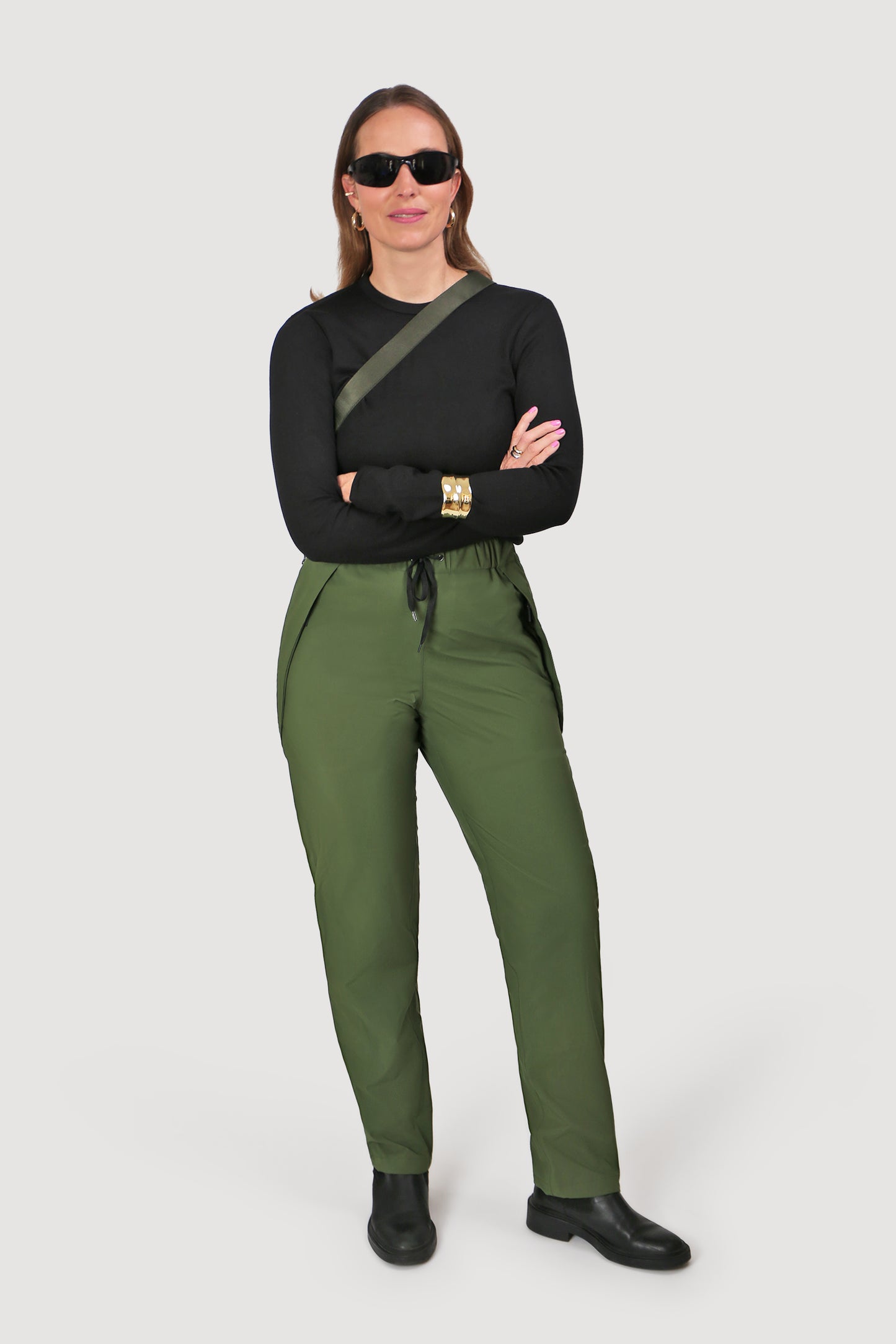 Collant de cyclisme toutes saisons 2e génération - Feuille d'olivier - Femme