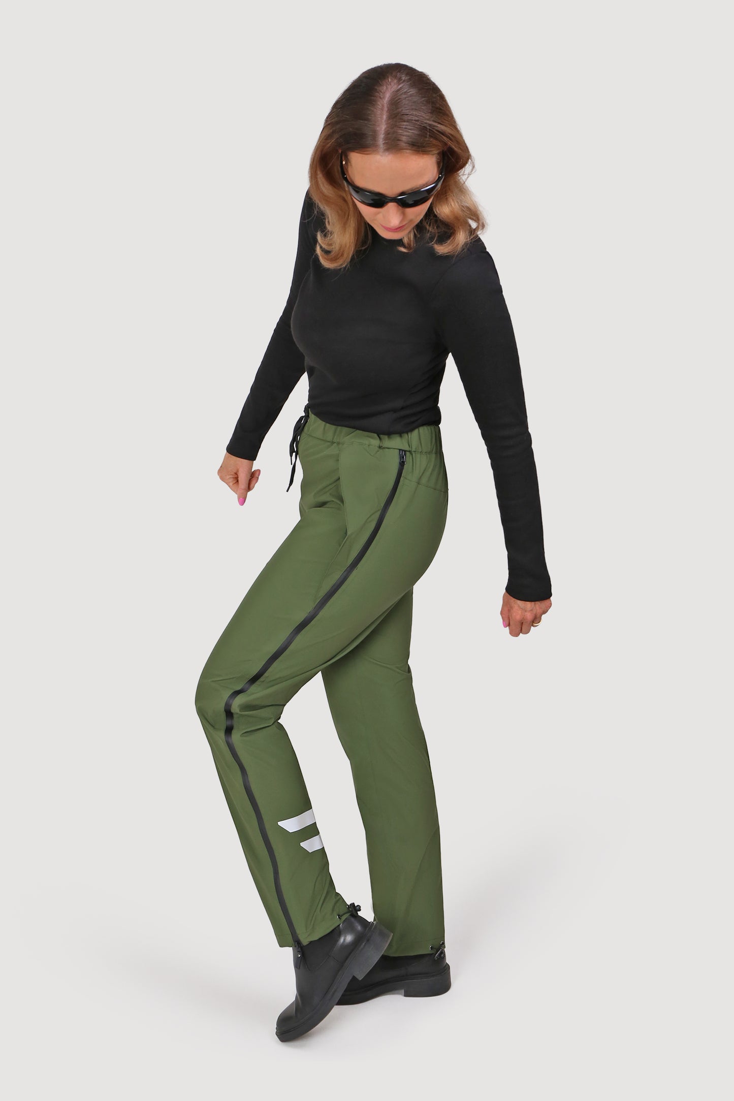 Collant de cyclisme toutes saisons 2e génération - Feuille d'olivier - Femme