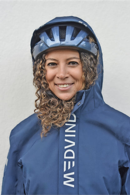 Allweather Fahrradjacke - Midnight Blue - Damen