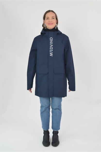 Allweather Fahrradjacke - Midnight Blue - Damen